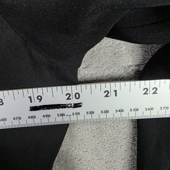 Womens Jones New York Black 100% Silk Blazer Jacket Button Up & Pockets Size 10 - Picture 5 of 7